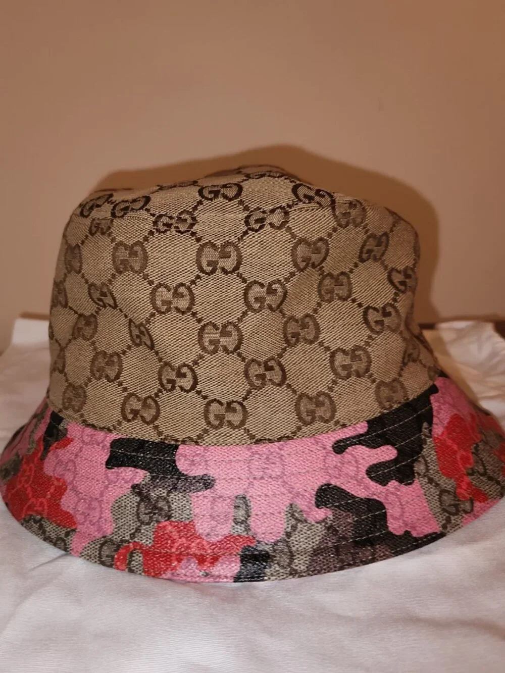 NWT Gucci GG canvas unisex bucket hat - size L